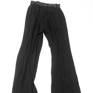 Bebe black sheer maxi pants